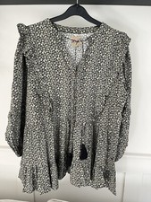 Blouse Black/khaki Floral