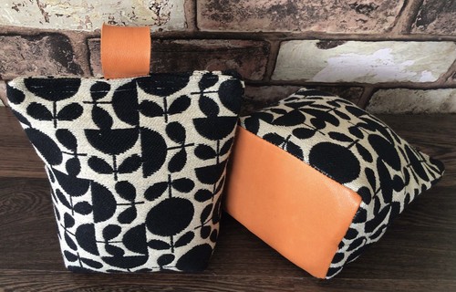 Orla kiely leather - leather, fabric