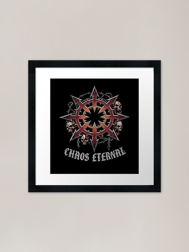 Chaos lord framed art print - chaos,