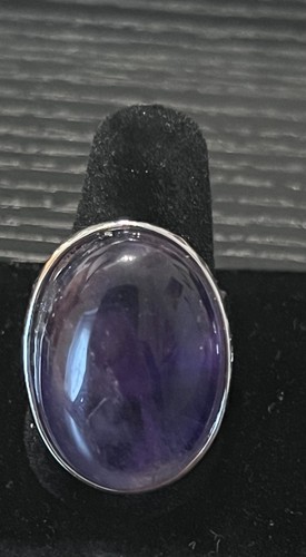 Amethyst ring adjustable - amethyst, (adjustable