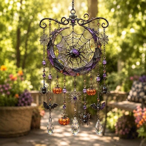 Halloween crystal wind chime - crystal,