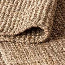 Rug Jute Carpet Mat Natural Runner Farmhouse Jute Runner Rustic Look Braided