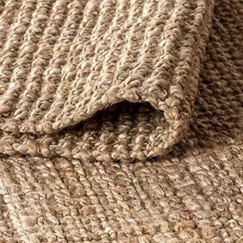 Rug jute carpet - carpet, natural