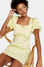 Topshop Puff Sleeves Ruffles