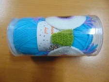 James C Brett Owl Hat Crochet Pack Colour Hat 2 Blue, Green Nose and White Eyes