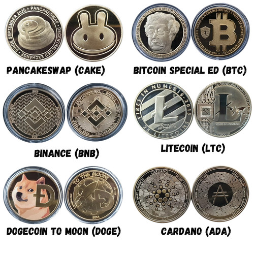 Physical crypto coins cake - physical,