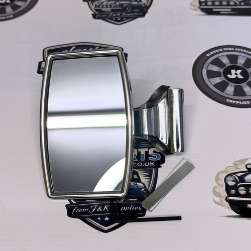 Classic clamp chrome mirror - on,