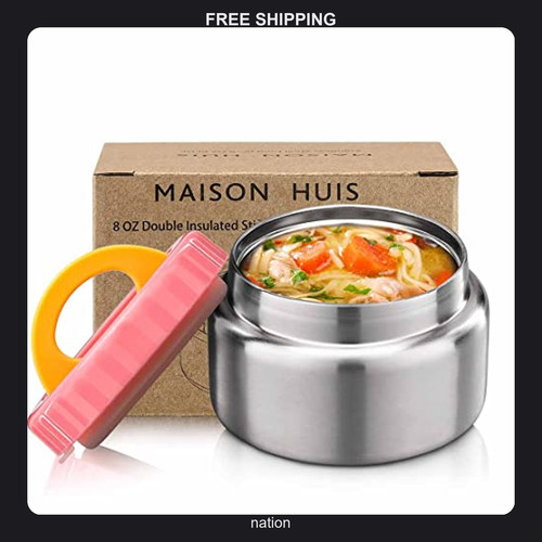 Kids stainless steel food jar - food,