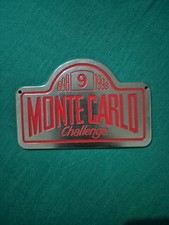 Monte Carlo Challenge rally plaque 1998