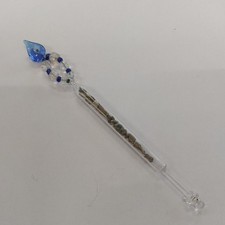 Vintage Glass Lace Bobbin with Rocks from Turkey