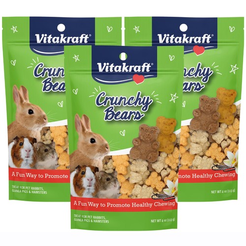 Crunchy bears rabbit guinea - crunchy,