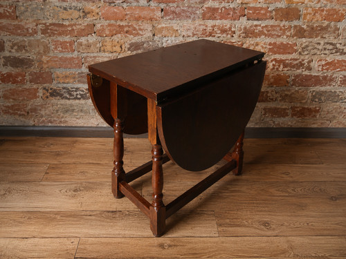 Vintage wooden side - wooden, table