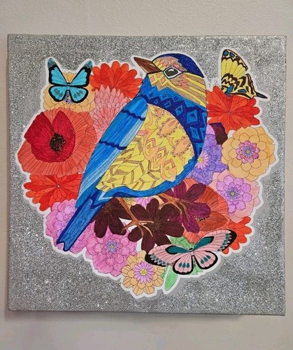 Multicolour silver glitter - multicolour,