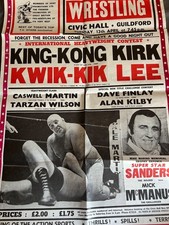 British Wrestling Poster 1982