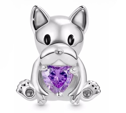 French bulldog charm 925 - french,