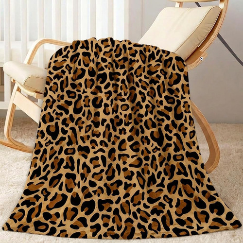 Leopard print blanket - print, blanket,