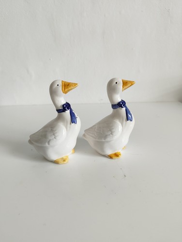 Vintage pair geese salt - vintage,