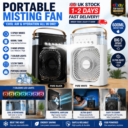 Mini portable air cooler fan - portable,