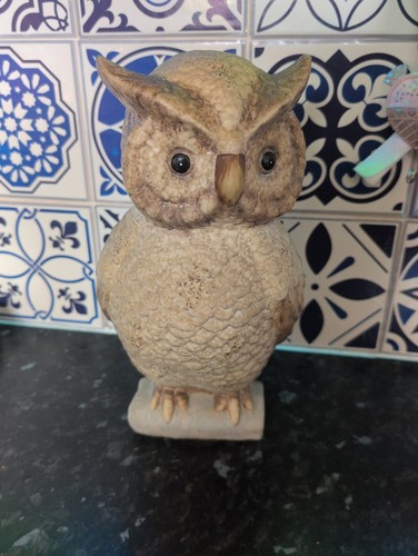 Large owl ceramic inch - 12,