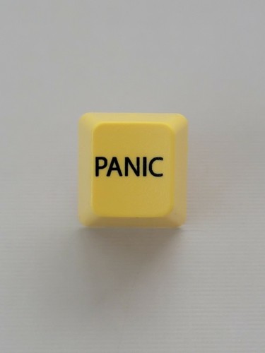 Yellow panic key - yellow, cap