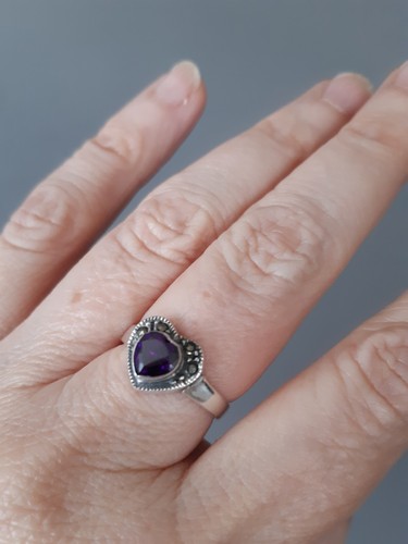 Silver 925 sweet heart ring - sweet,