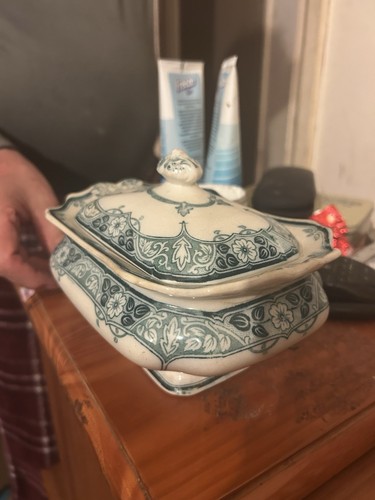 Blue and white - blue, soup