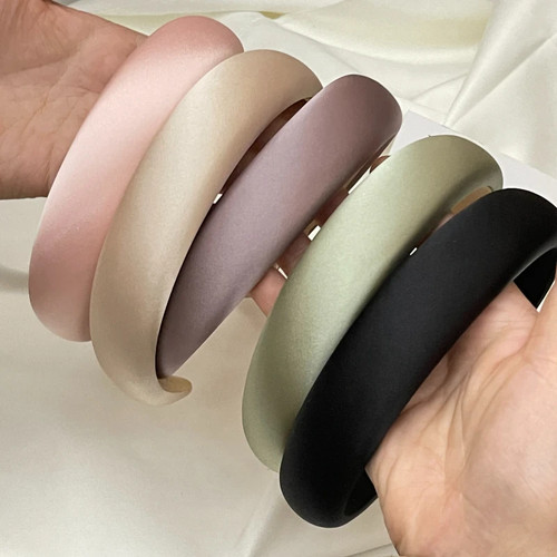 Satin padded headband - padded,