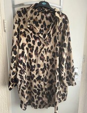 Leopard Print Shirt Dress
