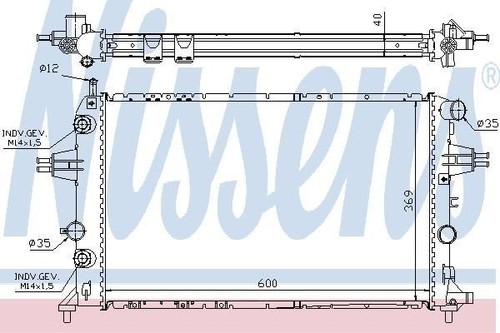 Nissens radiator for - nissens, vauxhall