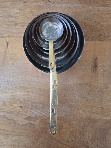 Vintage copper saucepans - vintage,
