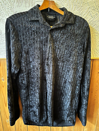 Zara black velvet burnout - black,