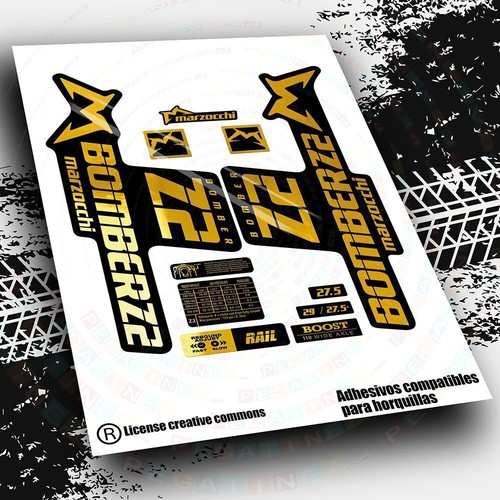 Wp543 fork stickers marzocchi - wp543,