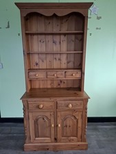 Pine Welsh Dresser With Spindle Sides