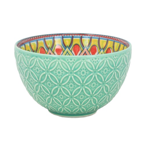 Green ceramic bowl 13cm - ceramic,