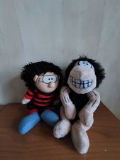 Vintage 1998 Beano Dennis The Menace And Gnasher Plushes