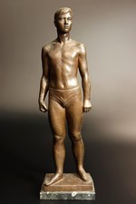 Japanese vintage bronze male - japanese,