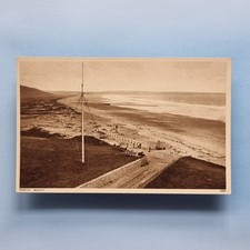 Towyn Clwyd Postcard C1930 The Beach & Old Bathing Machine Wales