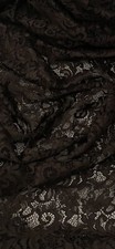 Dark Brown Floral Guipure Lace
