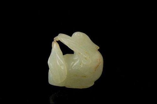 Antique chinese carved - carved, white
