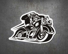 Biker Decal Chopper USA Kustom