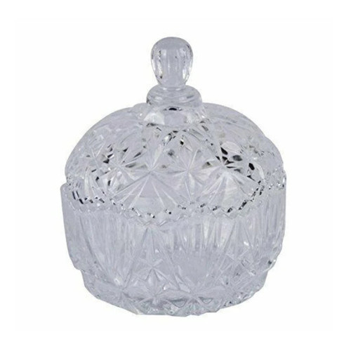 Glass candy bowl with - glass,