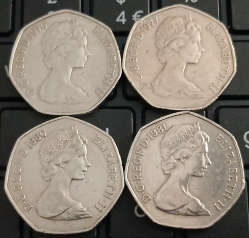 Large old 50p coins job - 4,