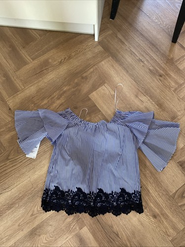 Zara blue and - and, off