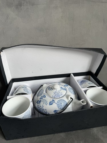 Pier porcelain tea set - tea, blue