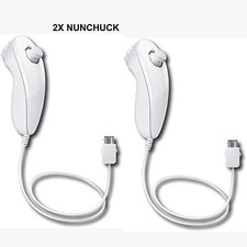 2X NEW WHITE NUNCHUCK NUNCHUK