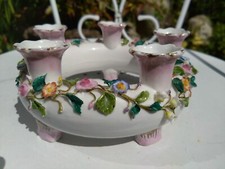 19th Century German Porcelain Candle Holder by Factory Ernst Bohne Rudolstadt