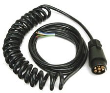 GENUINE IFOR WILLIAMS 7 Pin Trailer Cable Coiled | Suzzy Lead P0738 Towing