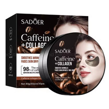 60 PCS UNDER EYE PADS CAFFEINE COLLAGEN MASK HYDRATING ANTI AGING WRINKLES