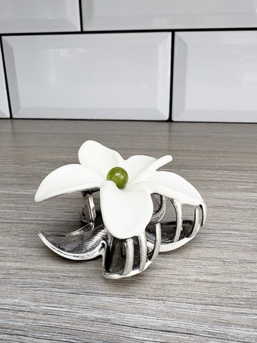 Zara white flower - white, hair
