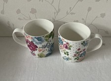 Set floral ceramic mugs - ,
